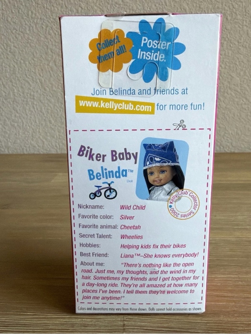 Mattel Kelly Club Biker Baby Belinda Doll in Blue and Silver Outfit - Picture 5 of 8